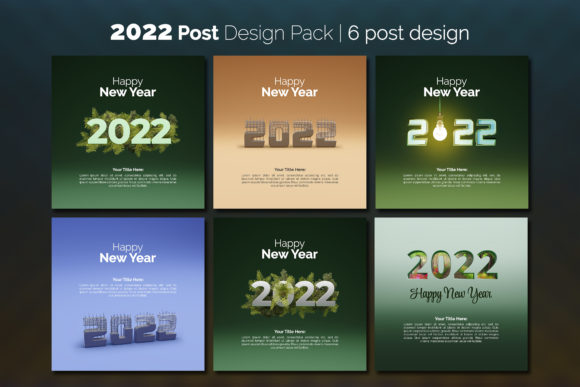 2022 Post Design with 3d Rendered Object