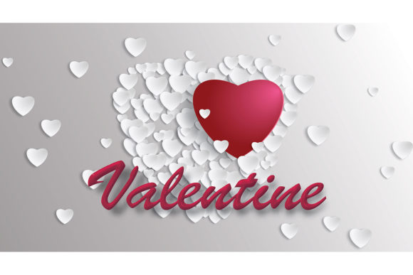 Love Heart Design with 3d Vector